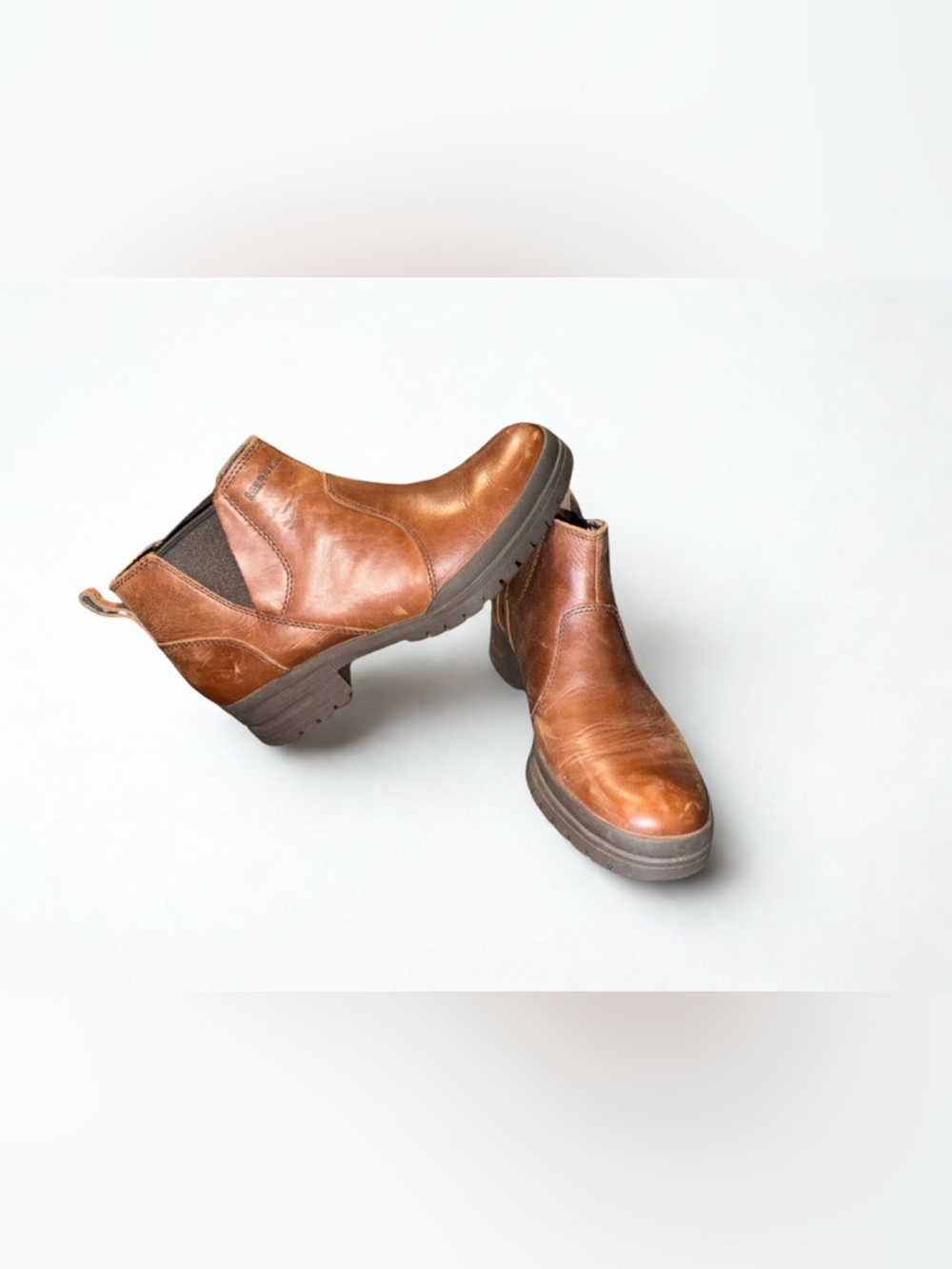 Merrell Women's Brown Leather Chelsea Booties